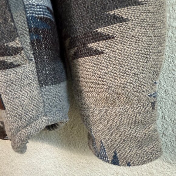 JACHS Mens Wool Blend Button-up Jacket \\ Size M // Aztec Southwestern Quilted - Picture 7 of 12